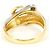 Autre Marque Ehering aus 18K Gelbgold und Platin mit Diamant Golden - Ansicht 4