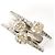 Autre Marque Anillo alianza en oro blanco 18K con diamantes marrones Dorado