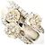 Autre Marque Anillo alianza en oro blanco 18K con diamantes marrones Dorado - vista 2