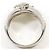Autre Marque Anillo alianza en oro blanco 18K con diamantes marrones Dorado - vista 3