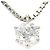 Autre Marque Platinhalskette mit Diamantanhänger
