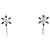Autre Marque Platin-Stecker mit Diamanten