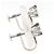 Autre Marque Platin-Stecker mit Diamanten - Ansicht 2