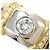 Autre Marque Ehering aus 18K Gelbgold und Platin mit Diamant Golden - Ansicht 2