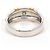 Autre Marque Ehering aus 18K Gelbgold und Platin mit Diamant Golden - Ansicht 4