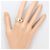 Autre Marque Ehering aus 18K Gelbgold und Platin mit Diamant Golden - Ansicht 7