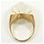 Autre Marque Anello a fascia in oro giallo 18K con quarzo D'oro - vista 3