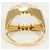 Autre Marque Anello a fascia in oro giallo 18K con quarzo D'oro - vista 4