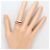 Autre Marque Anello a fascia elegante in oro giallo 18K con rubino e diamante D'oro - vista 7