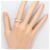 Autre Marque Platin-Ring mit Diamant - Ansicht 7