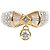 Autre Marque Anello fede elegante in oro 18K e platino D'oro