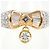 Autre Marque Anello fede elegante in oro 18K e platino D'oro - vista 2