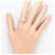 Autre Marque Anello fede elegante in oro 18K e platino D'oro - vista 7