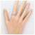 Autre Marque Platin-Ehering mit Diamant - Ansicht 7