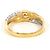 Autre Marque Ehering aus 18K Platin und Gelbgold mit Diamant Golden - Ansicht 4