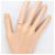 Autre Marque PT900 Platin-Bandring mit Diamant - Ansicht 7