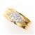 Autre Marque Eleganter Ring aus 18K Gold mit Diamant Golden