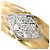Autre Marque Eleganter Ring aus 18K Gold mit Diamant Golden - Ansicht 2