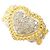 Autre Marque Goldbandring 18K mit Diamant Weiß Golden