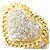 Autre Marque Goldbandring 18K mit Diamant Weiß Golden - Ansicht 2