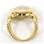 Autre Marque Goldbandring 18K mit Diamant Weiß Golden - Ansicht 3