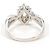 Autre Marque Platin-Ring mit Diamant - Ansicht 4