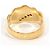 Autre Marque Anello fede in platino PT900 e oro giallo 18K con diamanti D'oro - vista 4