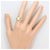 Autre Marque Anello fede in platino PT900 e oro giallo 18K con diamanti D'oro - vista 6