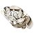 Autre Marque Platin-Ehering mit Diamant