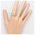 Autre Marque Platin-Ehering mit Diamant - Ansicht 7