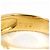 Autre Marque Anello fede in oro giallo 18K e platino con diamante D'oro - vista 6