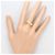 Autre Marque Ringband aus 18K Gelbgold mit Diamant Golden - Ansicht 7
