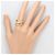 Autre Marque Ehering aus 18K Gelbgold und Platin mit Diamant Golden - Ansicht 7