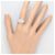 Autre Marque Platin-Bandring mit Diamant - Ansicht 7