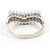 Autre Marque Platin-Bandring mit Diamant - Ansicht 4