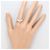 Autre Marque Platin-Bandring mit Diamant - Ansicht 7