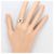Autre Marque Ehering aus 18K Weißgold mit Diamant Golden - Ansicht 7