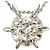 Autre Marque Collana in platino con diamante