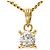 Autre Marque Collana in oro giallo 18K con diamante D'oro
