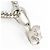 Autre Marque Platinhalskette mit Diamant - Ansicht 2