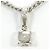 Autre Marque Platinhalskette mit Diamant - Ansicht 3