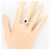 Autre Marque Platin-Bandring mit Saphir und Diamant - Ansicht 7