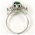 Autre Marque Platinbandring mit Diamant und Jade - Ansicht 3