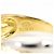 Autre Marque Anello a fascia elegante in oro 18K e platino D'oro - vista 5