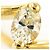 Autre Marque Anello fede in oro giallo 18K e diamanti D'oro - vista 2