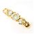 Autre Marque Anello fede in oro giallo 18K con diamanti D'oro