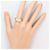 Autre Marque Ehering aus 18K Gelbgold und Platin mit Diamant Golden - Ansicht 7