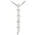 Autre Marque Collar de oro blanco 18K con diamante Dorado