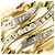 Autre Marque Ehering aus Platin und 18K Gelbgold mit Diamant Golden - Ansicht 2