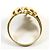 Autre Marque Ehering aus Platin und 18K Gelbgold mit Diamant Golden - Ansicht 3